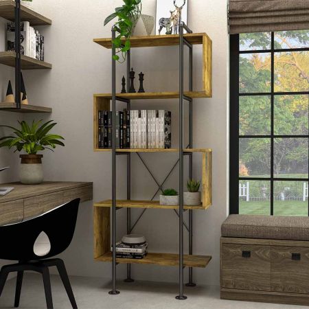 Is é 50.0cm an spás sa lár. Tá spás 15.0cm ar an dá thaobh. Tá painéil taobh ar thaobh amháin de gach ciseal agus níl aon phainéil taobh ar an taobh eile. Tá píopaí tionsclaíocha faoi na painéil urláir le haghaidh tacaíochta.